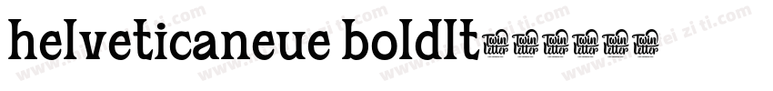 helveticaneue boldlt字体转换